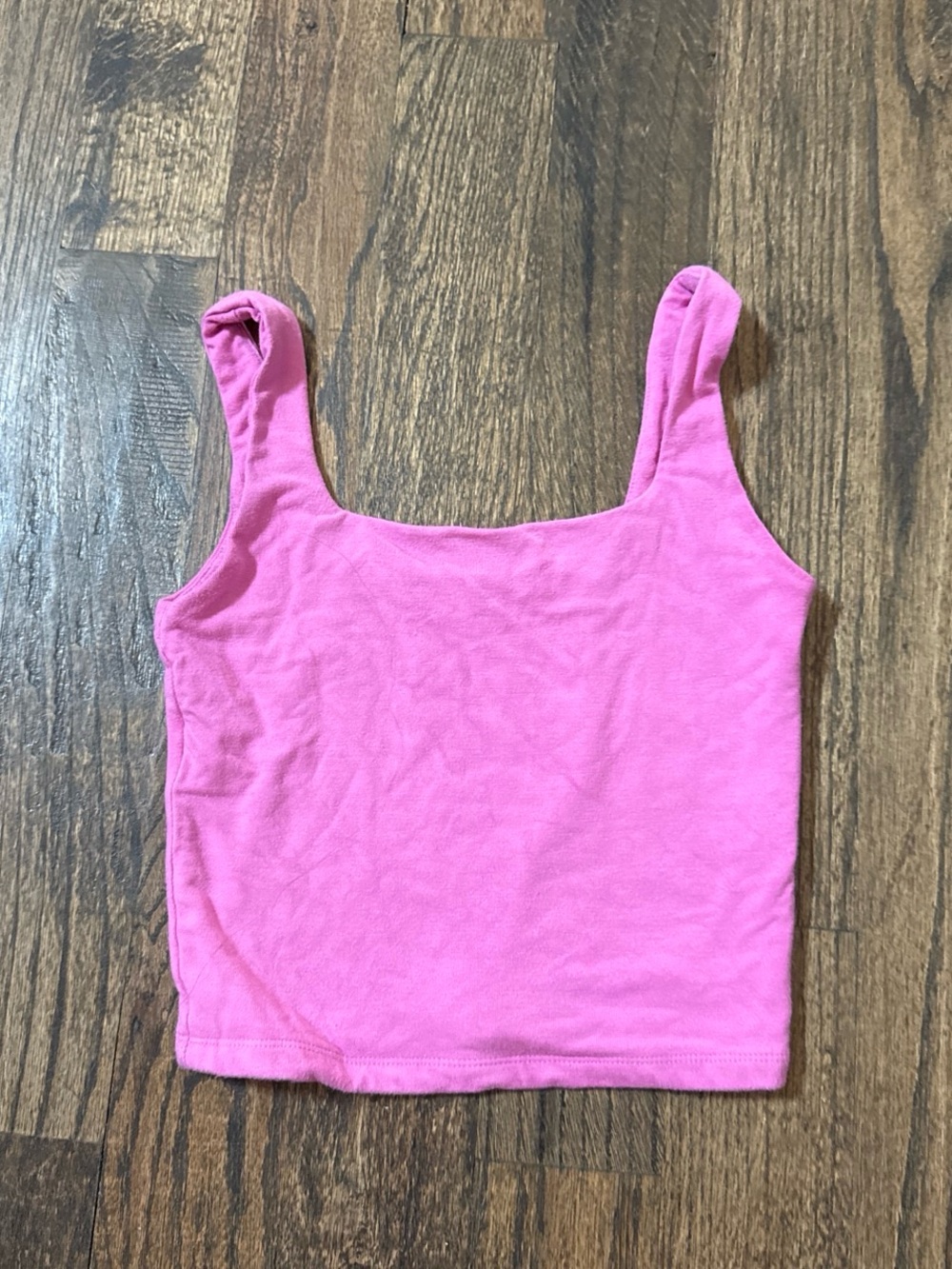 GAP Hot Pink Square Neck Tank Top